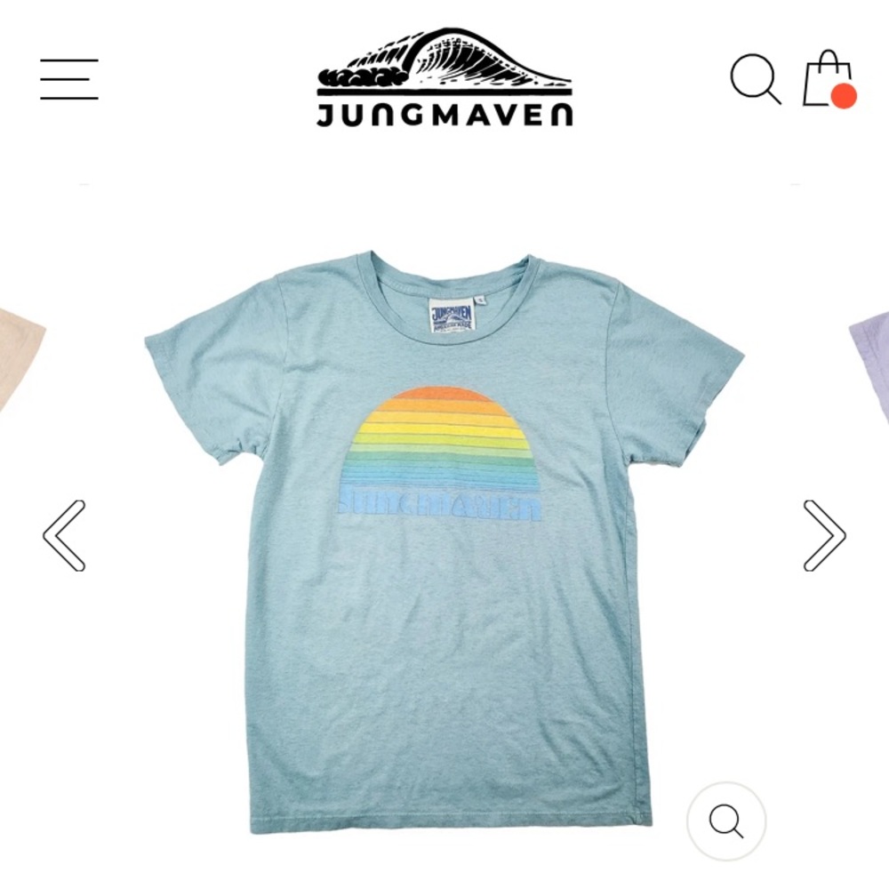 Jungmaven sunrise lorel tee small